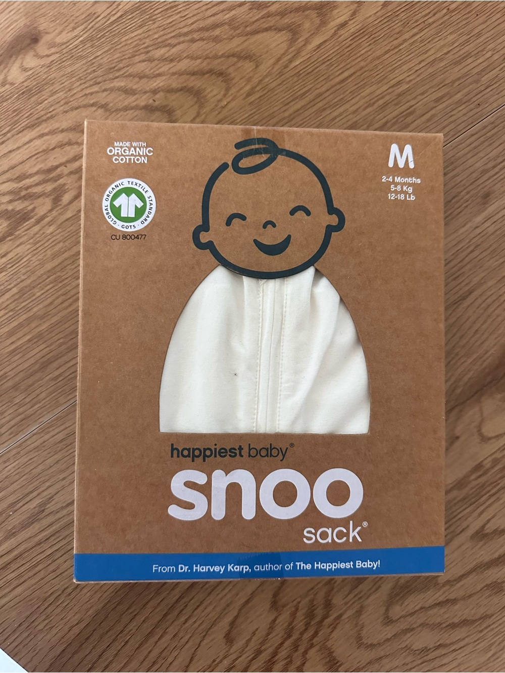 happiest baby Snoo Sack - Organic Cotton Cream (M)